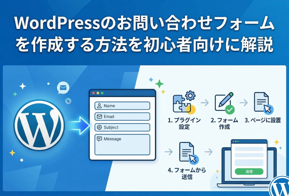 WordPressのお問い合わせフォームを作成する方法を初心者向けに解説