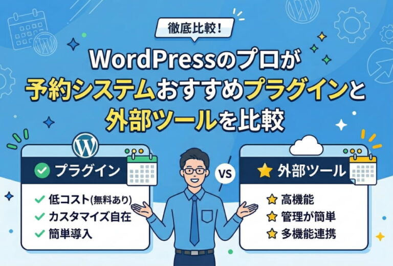 WordPressのプロが予約システムおすすめプラグインと外部ツールを比較